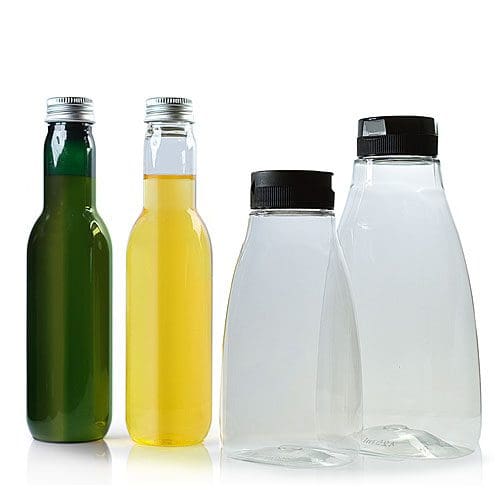 Plastic sauce bottle group