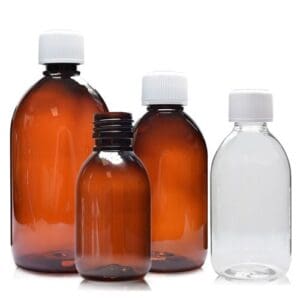 PET Plastic Medicine Bottles