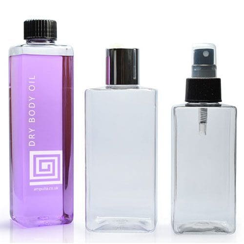 Square plastic bottle group