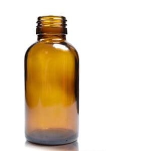 100ml Amber glass Boston Bottle