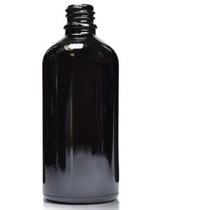 100ml Black dropper bottle