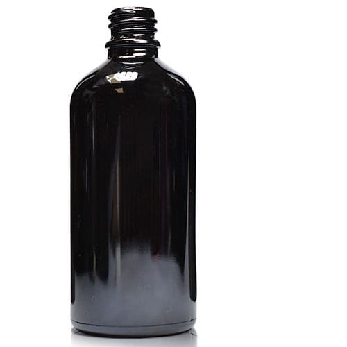 100ml Black dropper bottle