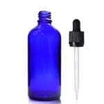 100ml Blue Dropper Bottle Child Resistant Pipette With Wiper