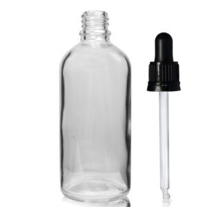 100ml Clear Dropper Bottle With Pipette