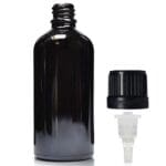 100ml black dropper bottle with black dropper