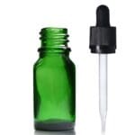 10ml Green Dropper Bottle With Child Resistant Pipette And Wiper