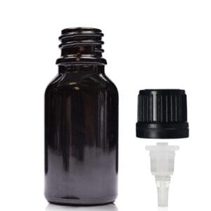 15ml Blue Glass Dropper Bottle & Tamper Evident Dropper