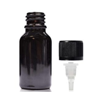15ml black dropper bottle with crc