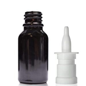 15ml black dropper bottle with nasal spray