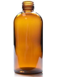 300ml Amber Boston bottle