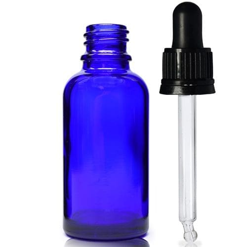 30ml Blue Dropper Bottle Tamper Evident Pipette And Wiper