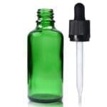50ml Green Dropper Bottle With Pipette And Wiper