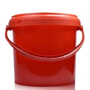Red Plastic Buckets