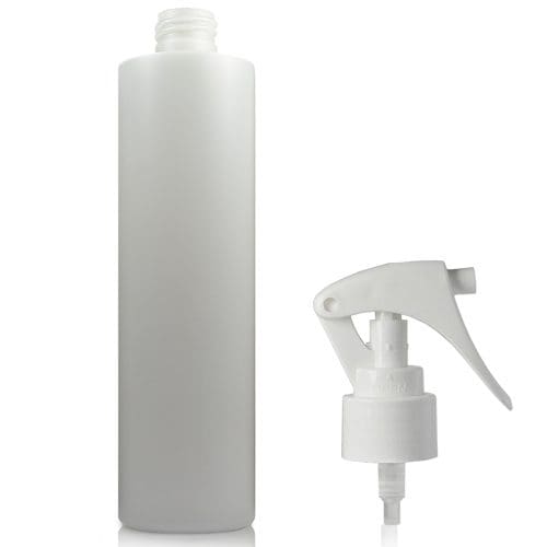 300ml HDPE Natural Tubular Bottle with trigger spray