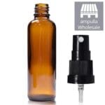 50ml Tall amber dropper with spray
