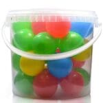 5L Clear plastic bucket with lid