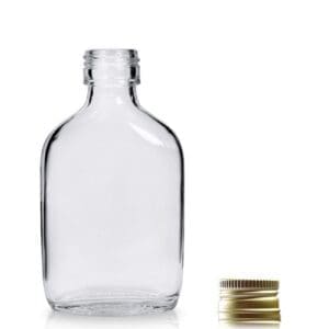 50ml glass bottle with gold cap
