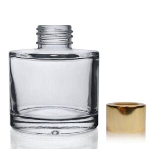 100ml Glass decanter bottle with gold cap