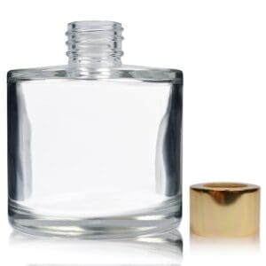 200ml Glass decanter with gold cap