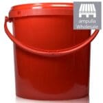 2.5 Litre Red Plastic Bucket