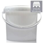 2.5 Litre White Plastic Bucket