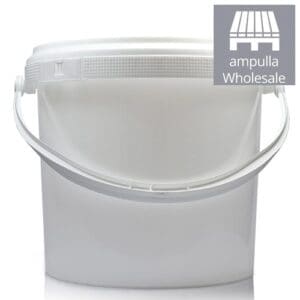 2.5 Litre White Plastic Bucket