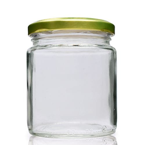 250ml Glass Jar with gold lid