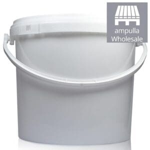 5 Litre White Plastic Bucket