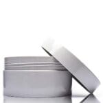 Grey Plastic Cosmetic Jar With Lid