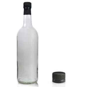 1 Litre Clear Glass Wine Bottle