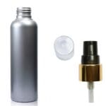100ml Silver Plastic Lotion Bottle