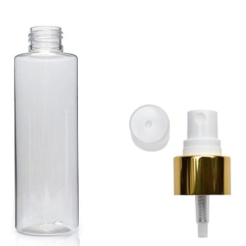 150ml Plastic Tubular Bottle With Gold Spray
