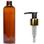 250ml Amber Plastic Lotion Bottle