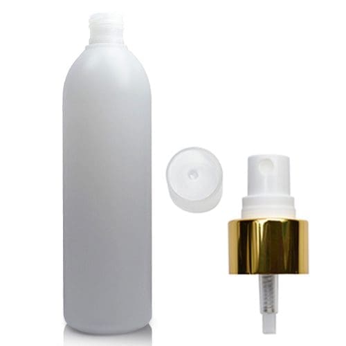 250ml Natural HDPE Boston Spray Bottle
