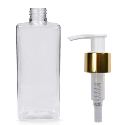 300ml Square Plastic Lotion Bottle