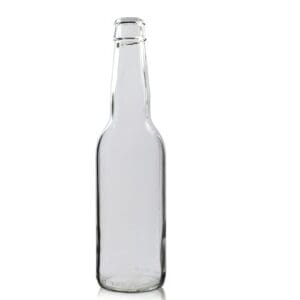 330ml Clear Glass Beer Bottle Crown Neck