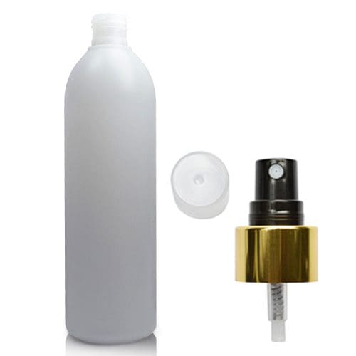 400ml Natural HDPE Boston Spray Bottle
