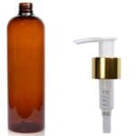 500ml Amber Plastic Lotion Bottle