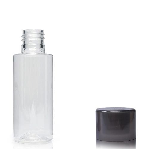 50ml clear tubular with grey double walled