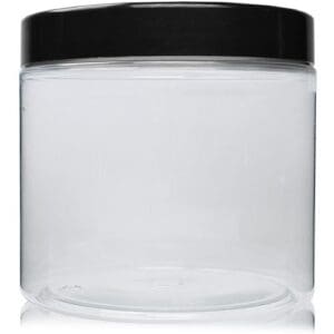 650ml Clear Straight Plastic Jar