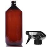 1000ml Amber Plastic Trigger Bottle