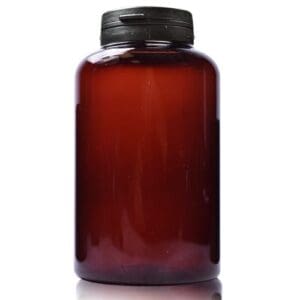 250ml Plastic Pill Jar With Snap-Hinged Cap