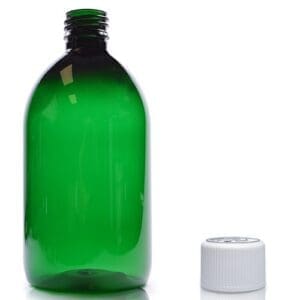 500ml Green Bottle With Child Resistant Cap