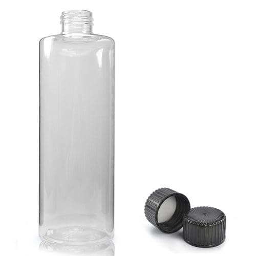 250ml Clear PET Bottle & Screw Cap