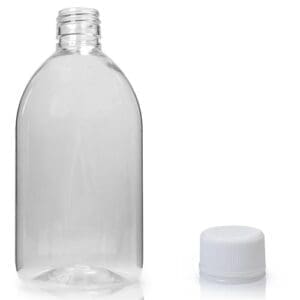 500ml Clear Plastic Juice Bottle With Cap