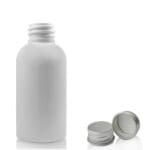 50ml white PET plastic bottle with ali cap