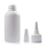 50ml White PET Boston Bottle & 20mm Spout Cap