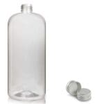 1000ml Clear Boston Bottle With Aluminium Cap