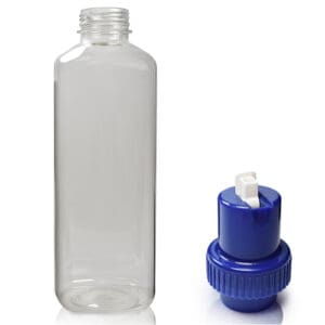 1000ml Clear PET Square Plastic Juice Bottle