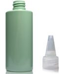 100ml Green Plastic Bottle With Nat Spout Cap
